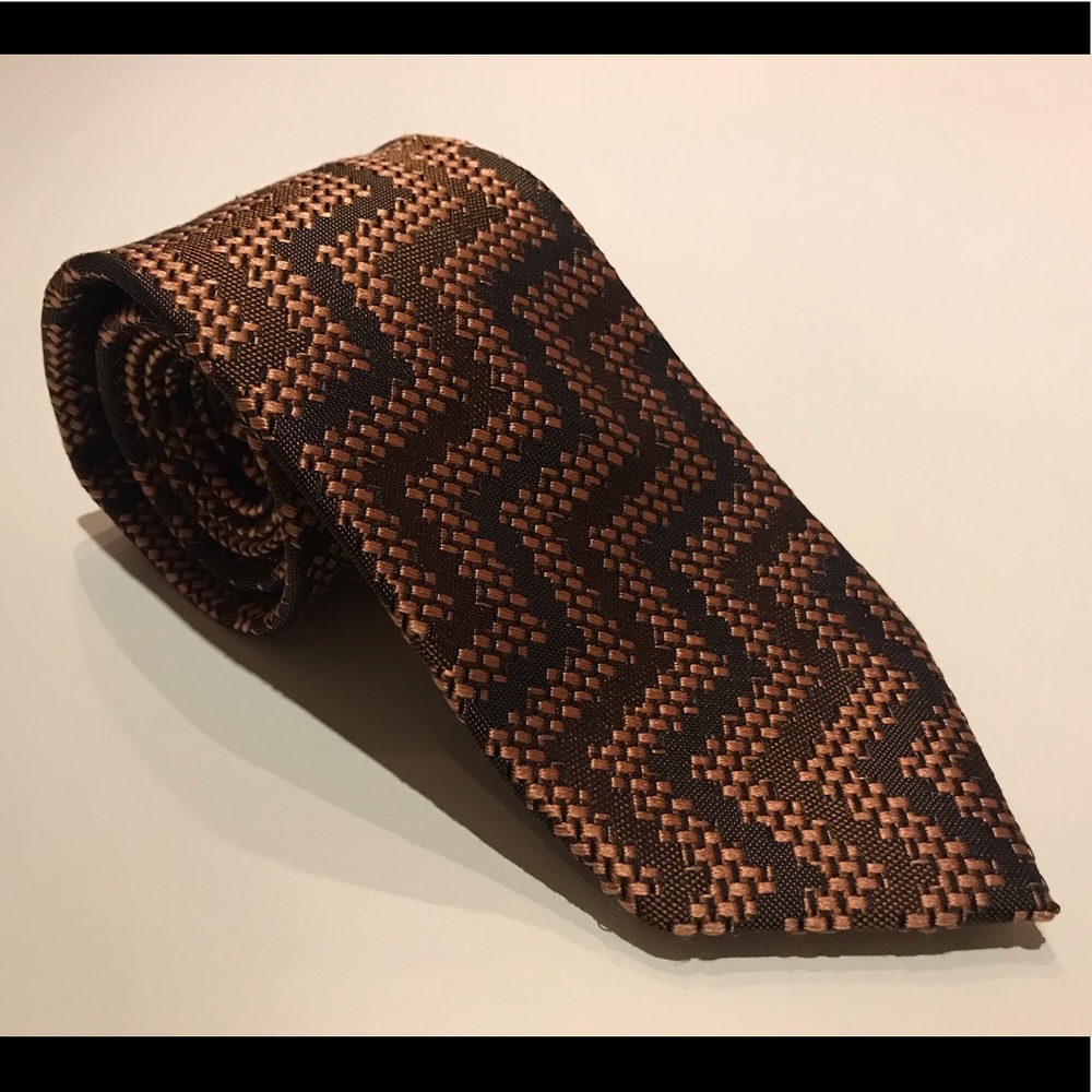 Tom Ford Brown Patterned Neck Tie